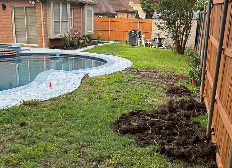 Before EcoTurf installation